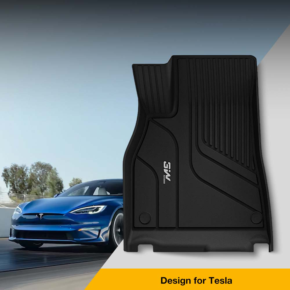 TaddonCustom Floor Mats & Trunk Mats TPE Material & All-Weather Protection for Tesla Model S 2022-2024