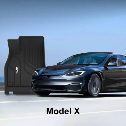 TaddonCustom Floor Mats Trunk Mats TPE Material & All-Weather Protection 6 Seat for Tesla Model X 2021-2024