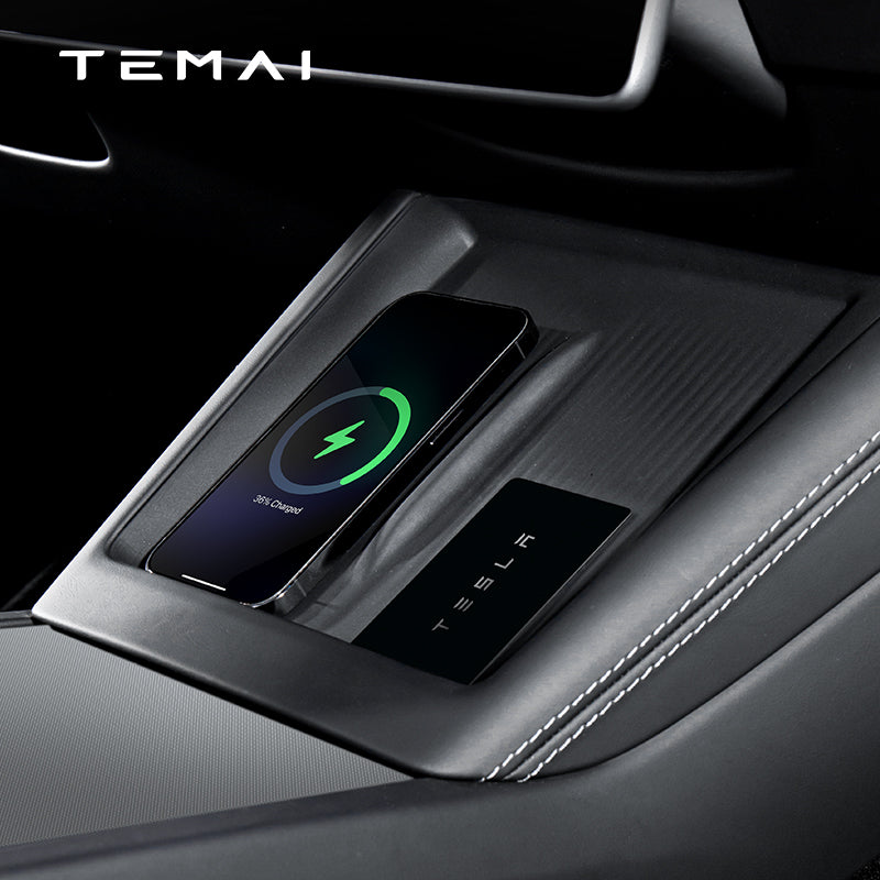 TaddonCenter Console Wireless Charging Silicone Pad for Tesla Model 3 Highland