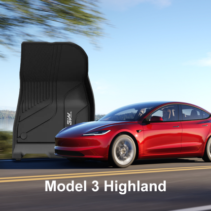 TaddonCustom Floor Mats / Trunk Mats TPE Material & All-Weather Protection for Tesla Model 3 Highland 2024