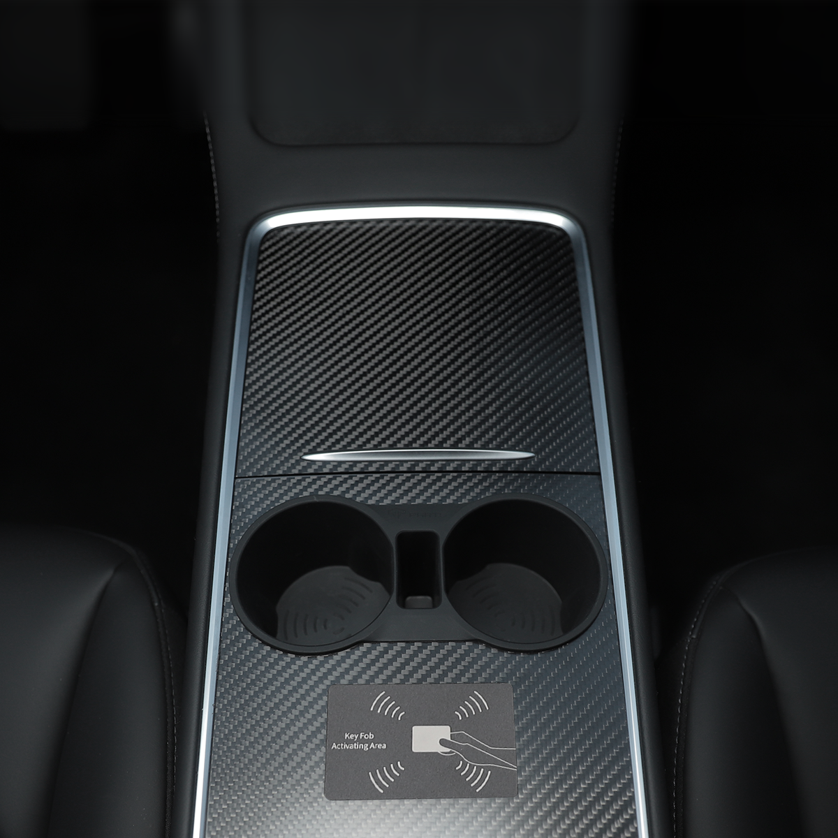 TaddonReal Carbon Fiber Console Cover for Model 3/Y