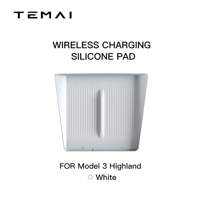 TaddonCenter Console Wireless Charging Silicone Pad for Tesla Model 3 Highland