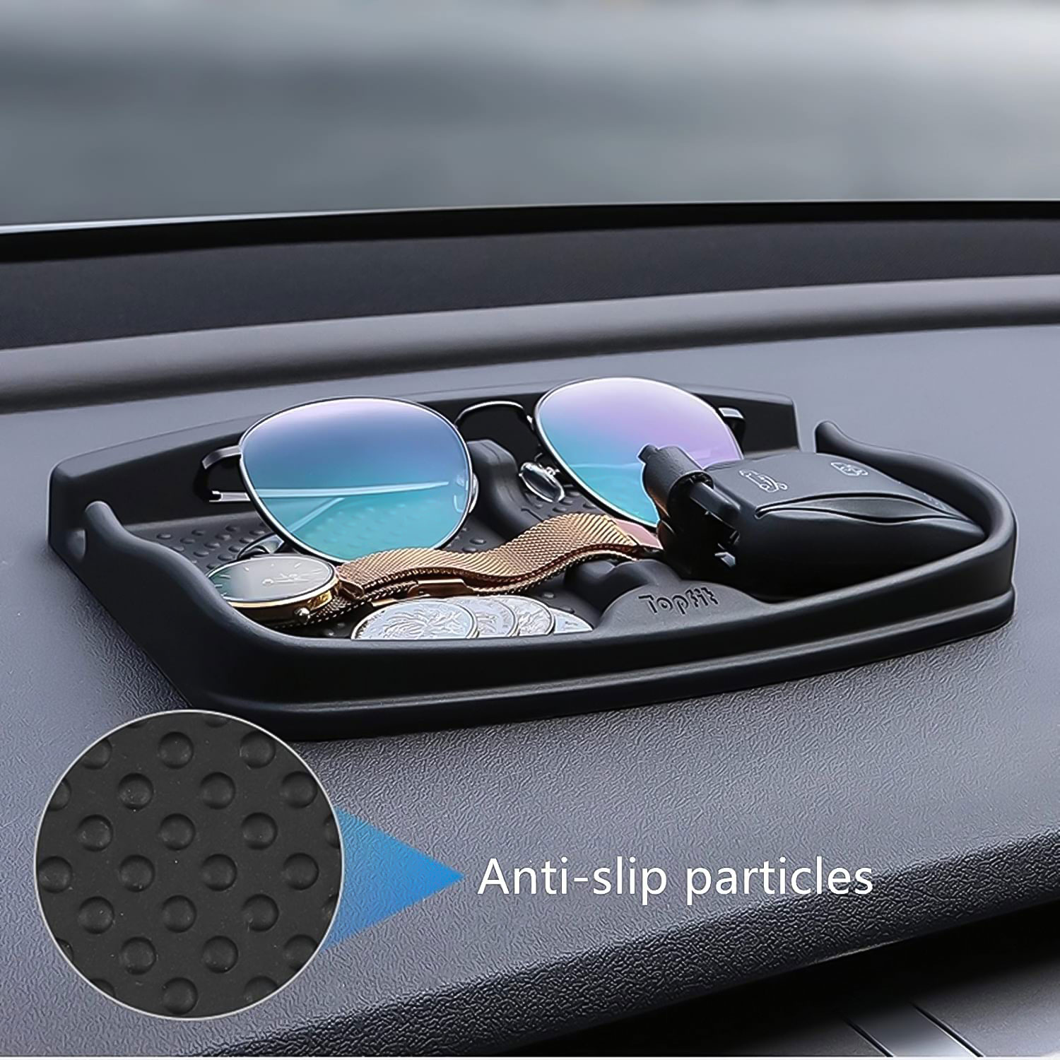 TaddonAnti-Slip Silicone Phone Pad for Tesla Dashboard – Universal Fit