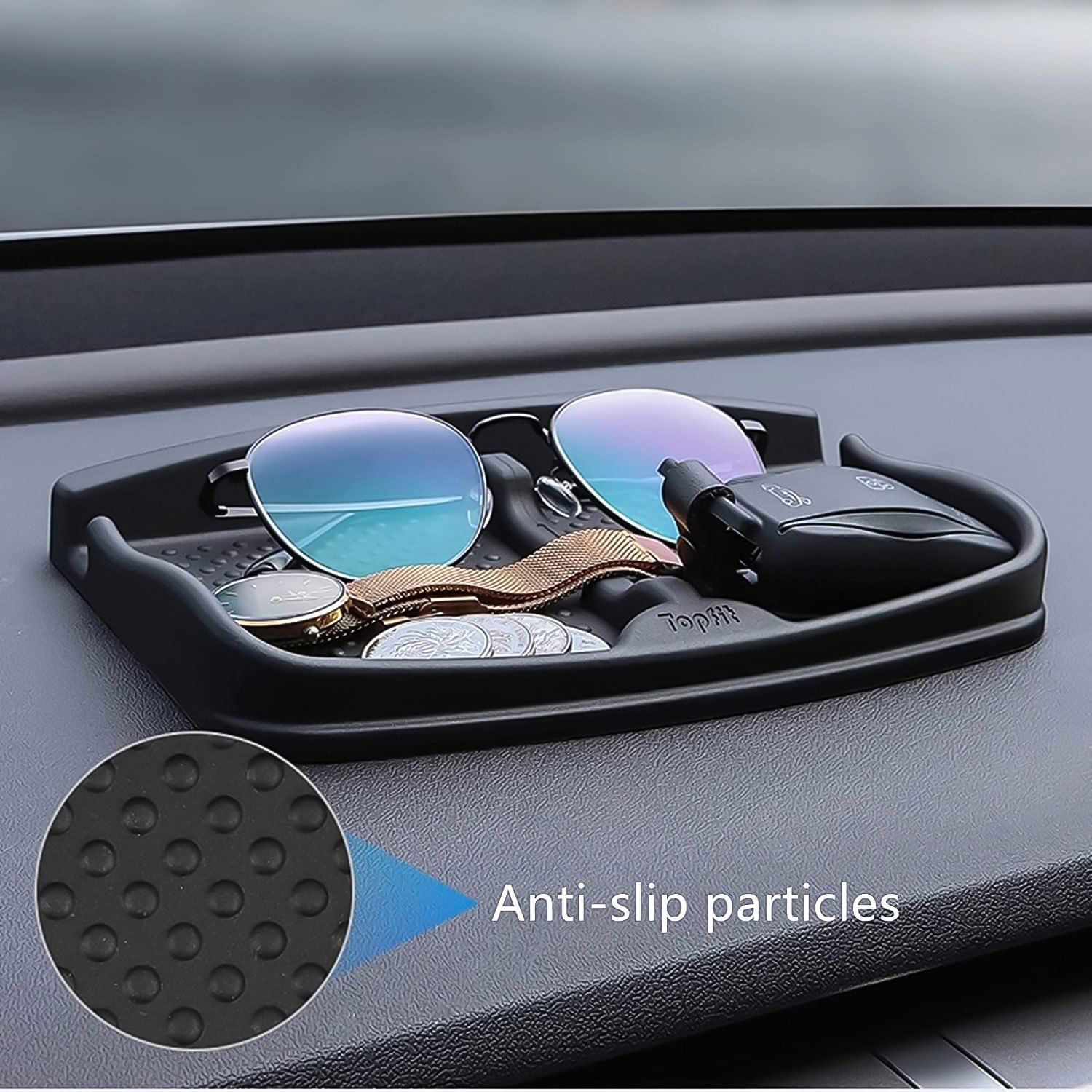 TaddonAnti-Slip Silicone Phone Pad for Tesla Dashboard – Universal Fit