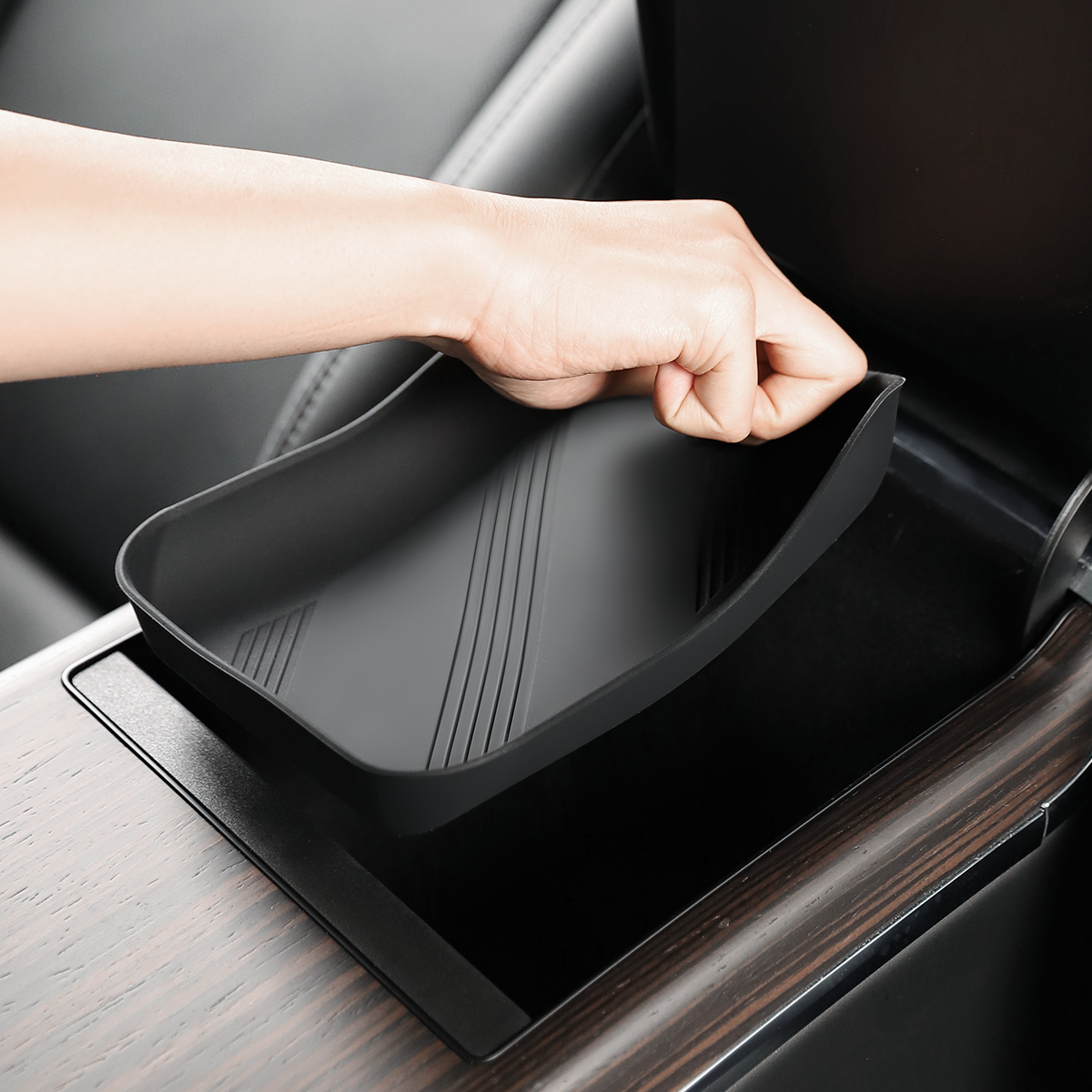TaddonConsole/Armrest Silicone Bottom Pad For Tesla Model S/X (2021-2024)