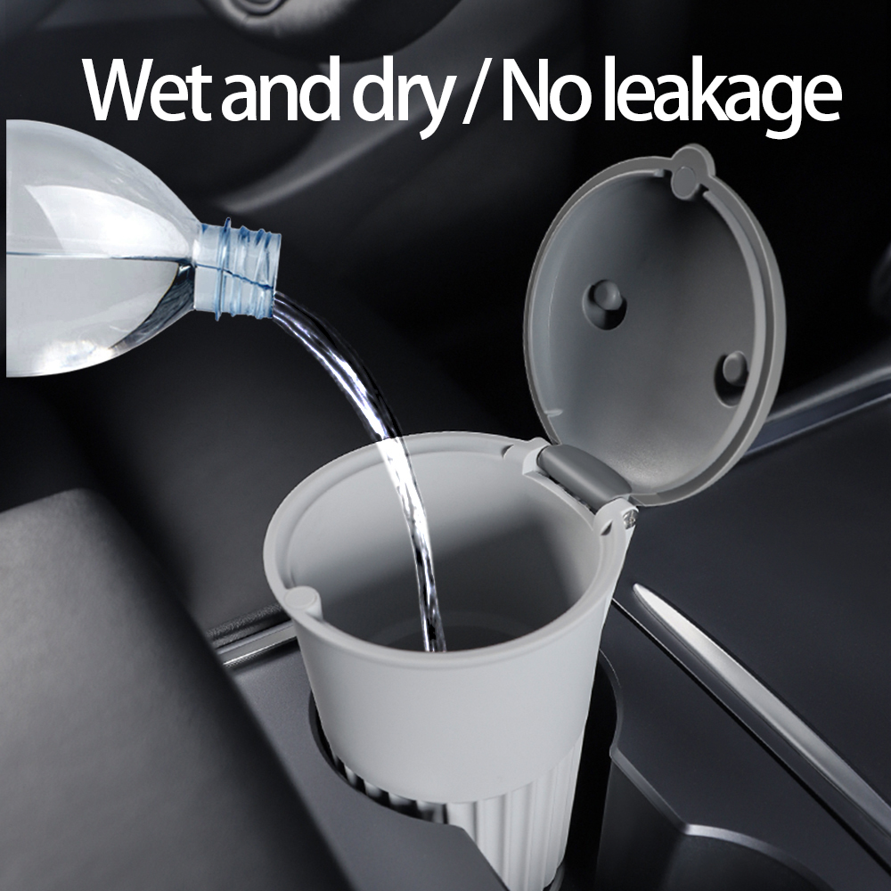 TaddonCompact Silicone Car Trash Bin for Tesla Model 3/Y/S/X-Cartoon Design