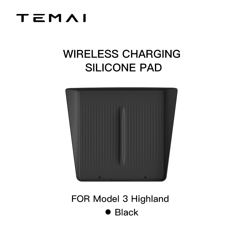 TaddonCenter Console Wireless Charging Silicone Pad for Tesla Model 3 Highland