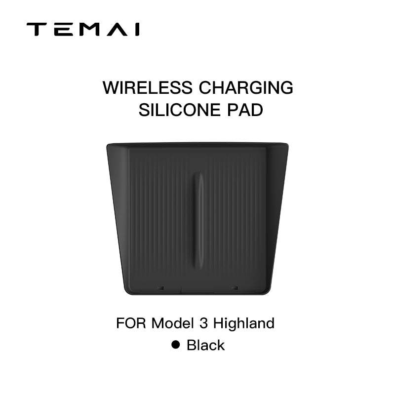 TaddonCenter Console Wireless Charging Silicone Pad for Tesla Model 3 Highland