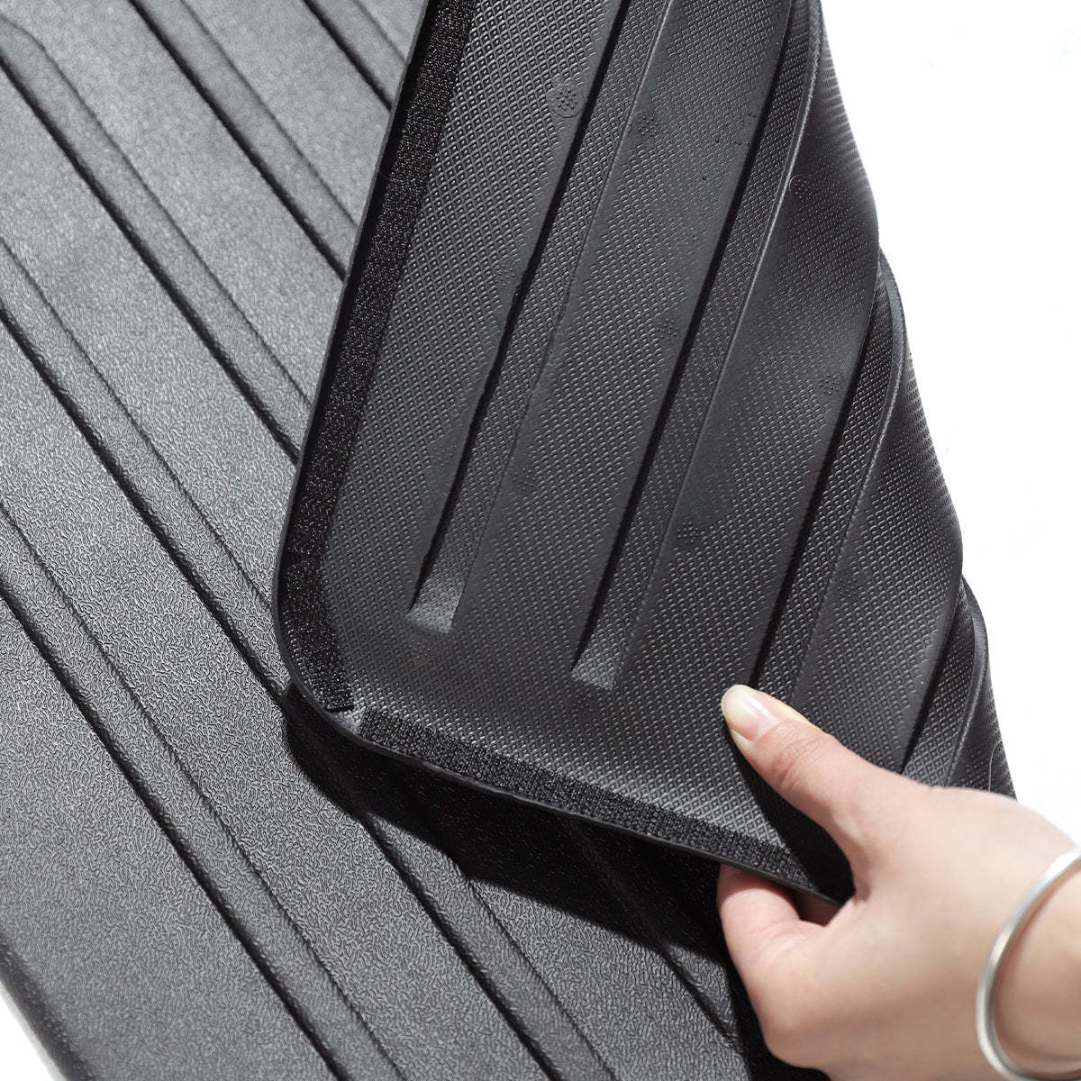 TaddonAll-Weather Cargo Liners Set with Seats Back Protector Mats for Tesla Model 3 Highland