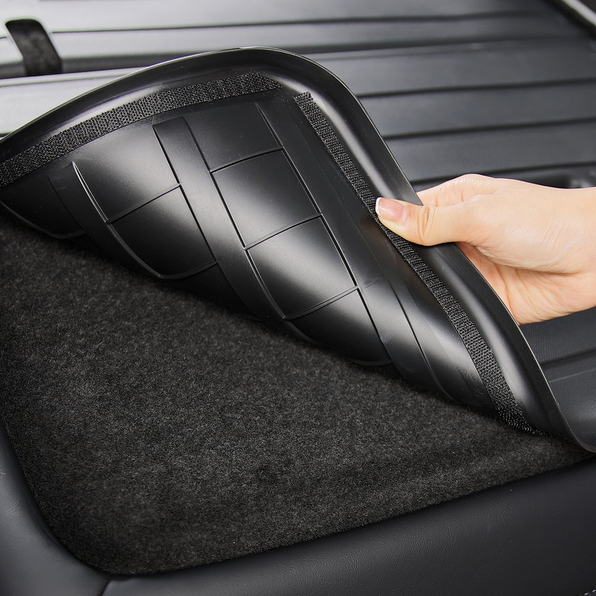 TaddonAll-Weather Cargo Liners Set with Seats Back Protector Mats for Tesla Model 3