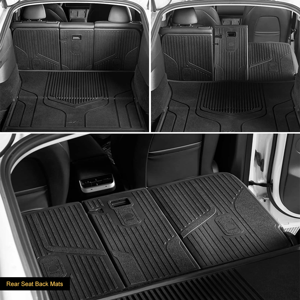 TaddonCustom Floor Mats / Trunk Mats TPE Material & All-Weather Protection 5-Seater for Tesla Model Y 2020-2024