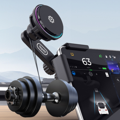 TaddonMagnetic Cooling Wireless Charging Car Phone Holder for Tesla