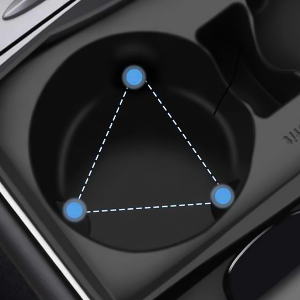 TaddonAnti-Slip Silicone Cup Holder and Center Console Mat for Tesla Model 3/Y