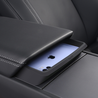TaddonCenter Armrest Hidden Storage Box for Tesla Model Y/3/Highland