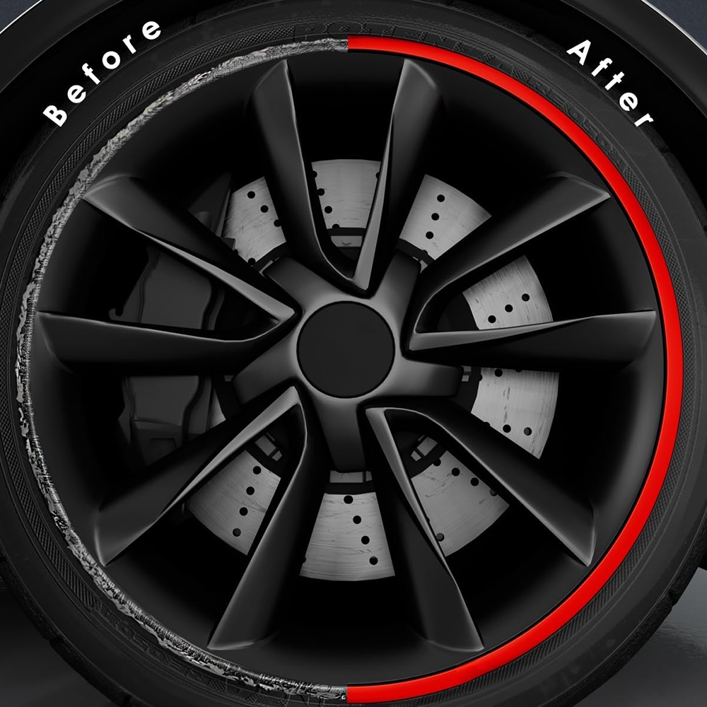 TaddonAluminum Alloy Wheel Rim Protector for Tesla Model 3/Y/S/X