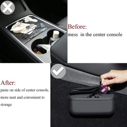 TaddonSunglasses Holder With Velcro Preapplied for Tesla Model 3 S Y X