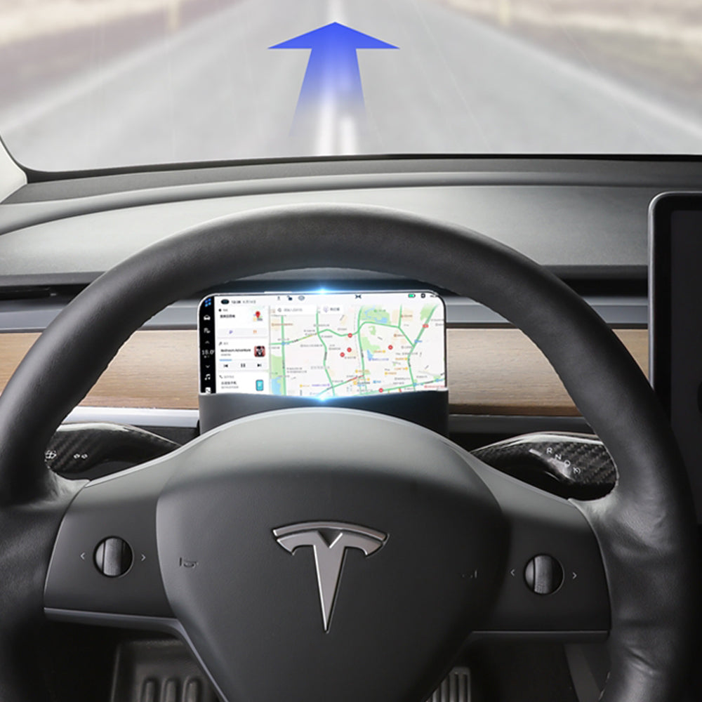 TaddonSteering Wheel Tray with Phone and Sunglasses Holder for Tesla 3/Y