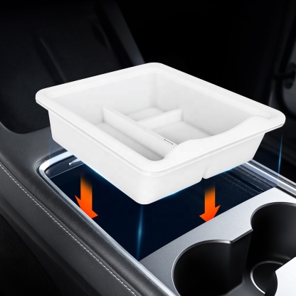TaddonTransparent Silicone Sliding Center Console Tray for Tesla Model 3/Y