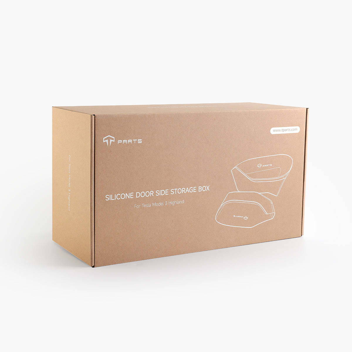 TaddonSilicone Door Side Storage Compartment Set for Model 3 Highland (2024)