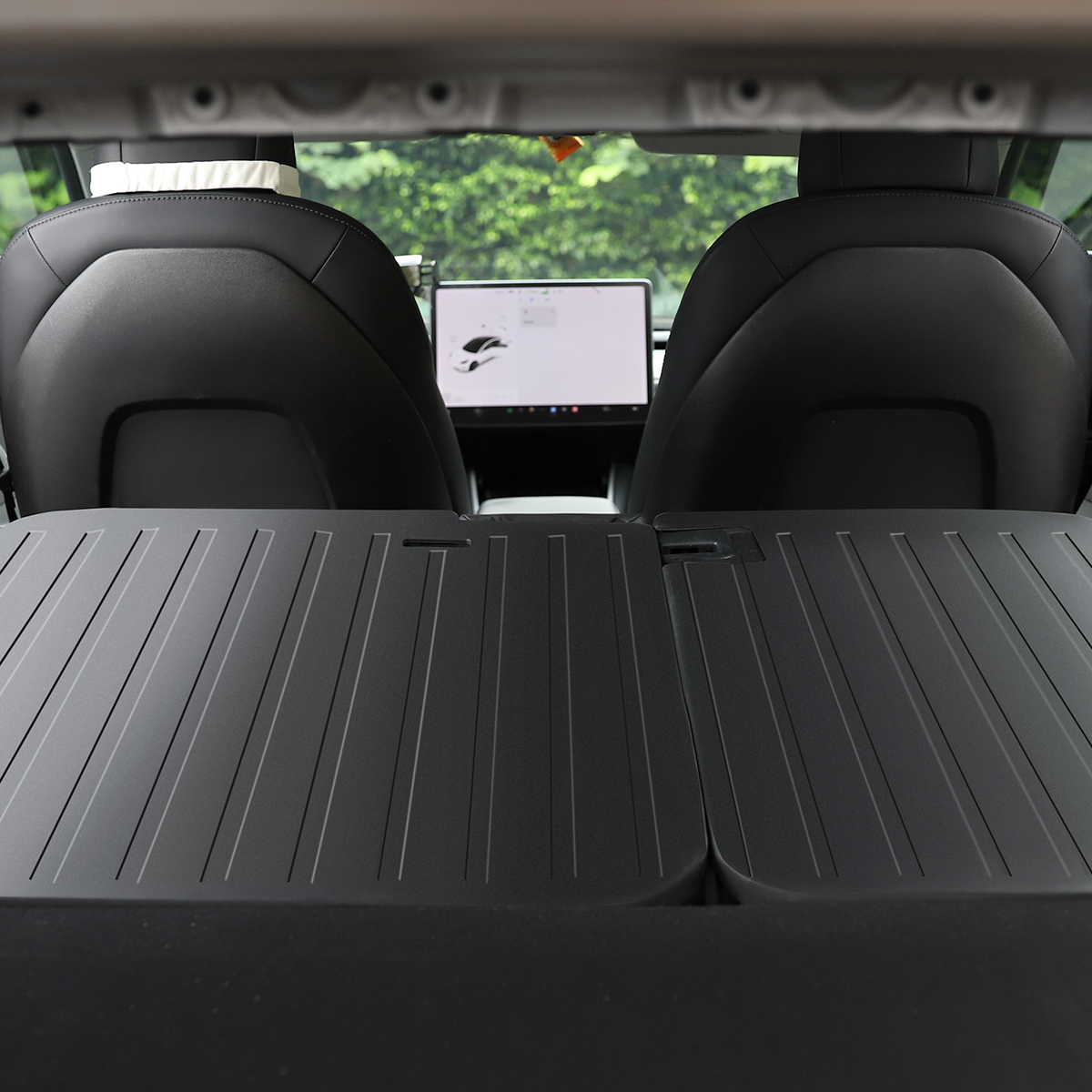 TaddonAll-Weather Cargo Liners Set with Seats Back Protector Mats for Tesla Model 3