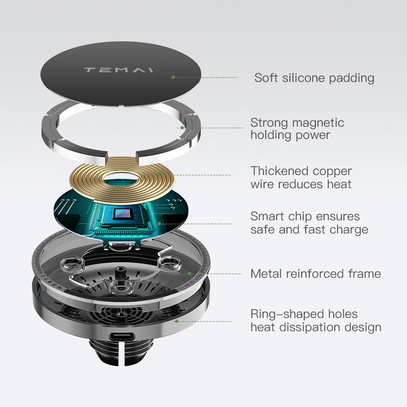 TaddonTouchscreen Magnetic Phone Holder for Tesla Model 3/Y/X/S