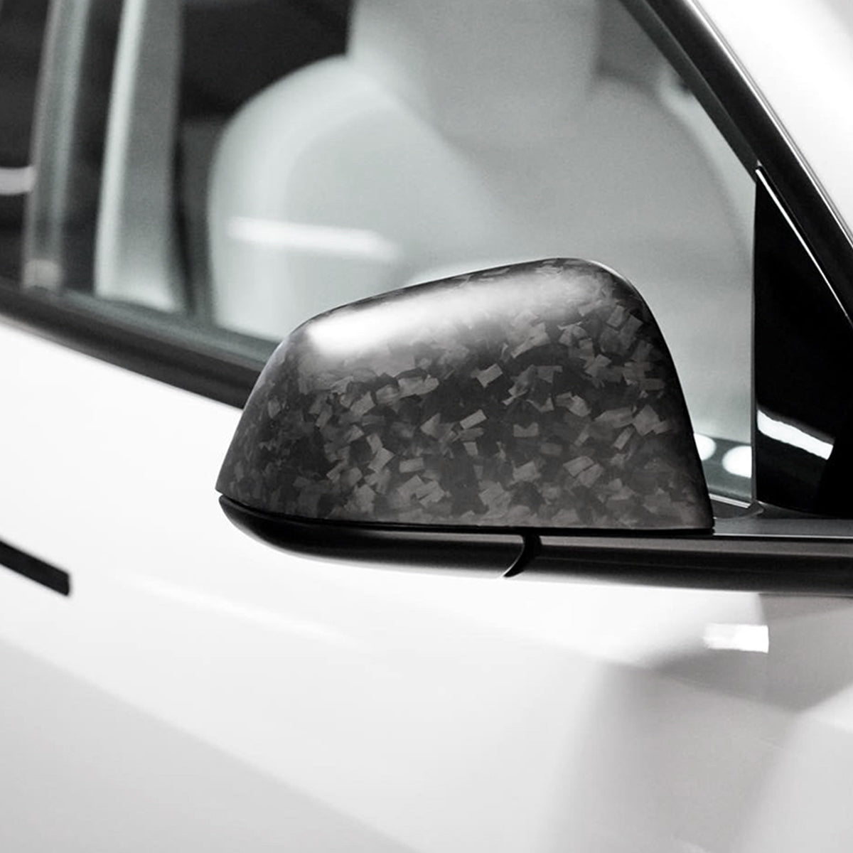 TaddonReal Carbon Fiber Side View Mirror Covers for Model 3 & Y