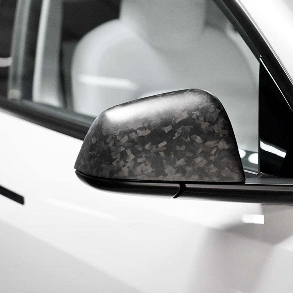 TaddonReal Carbon Fiber Side View Mirror Covers for Model 3 & Y