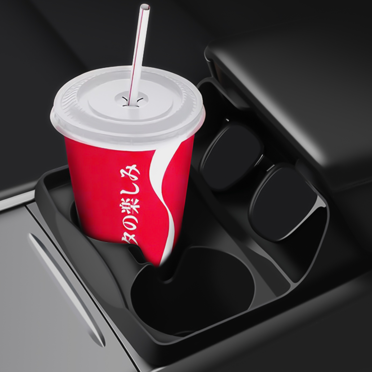 TaddonAnti-Slip Silicone Cup Holder and Center Console Mat for Tesla Model 3/Y