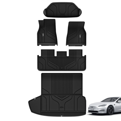 TaddonCustom Floor Mats & Trunk Mats TPE Material & All-Weather Protection for Tesla Model S 2022-2024