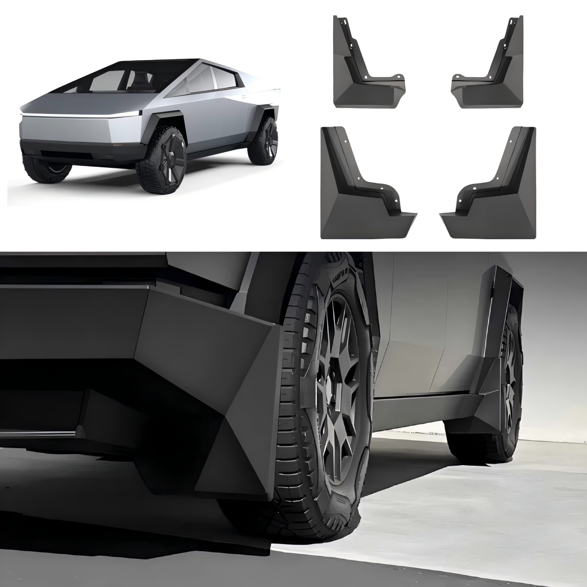 TaddonMud Flaps Splash Guards for Tesla Cybertruck