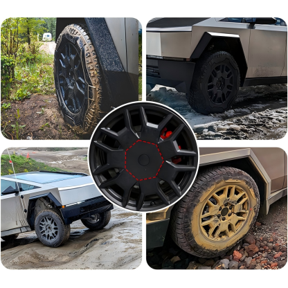 TaddonHeptagon  Wheel Hub Cover Center Caps for Tesla Cybertruck