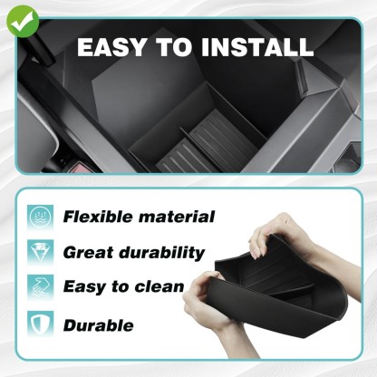 TaddonConsole Bottom TPE Tray for Tesla Cybertruck