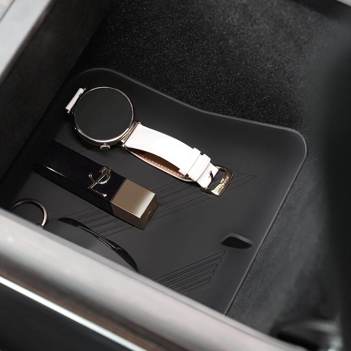 TaddonConsole/Armrest Silicone Bottom Pad For Tesla Model S/X (2021-2024)