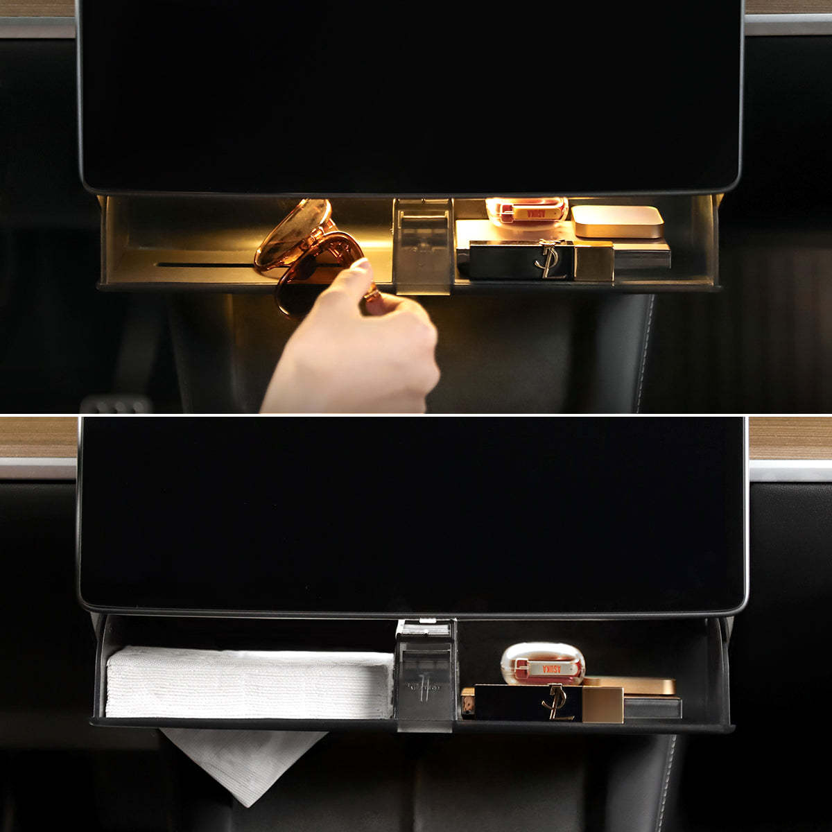 TaddonHidden Magnetic (Under Screen) Storage Box for Tesla Model 3 & Model Y