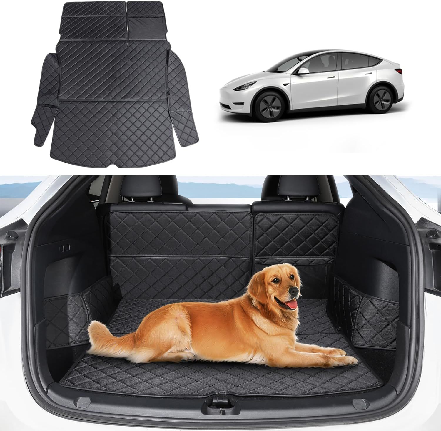 TaddonAll-Weather Waterproof Trunk Mat for Tesla Model Y – Pet-Friendly