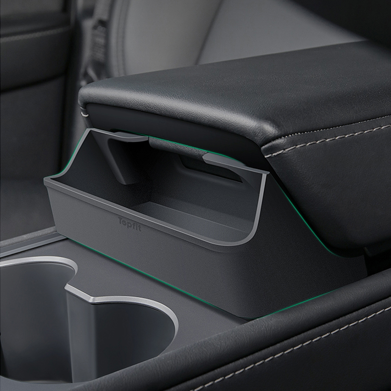 TaddonCenter Armrest Hidden Storage Box for Tesla Model Y/3/Highland