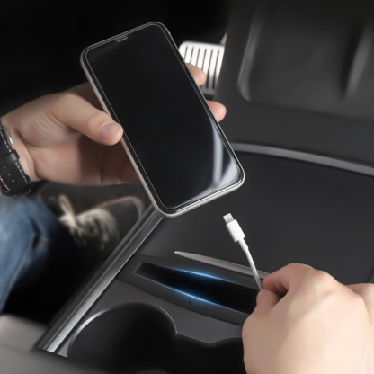 TaddonCenter Console Phone Pocket Organizer for Tesla Model 3/Y 