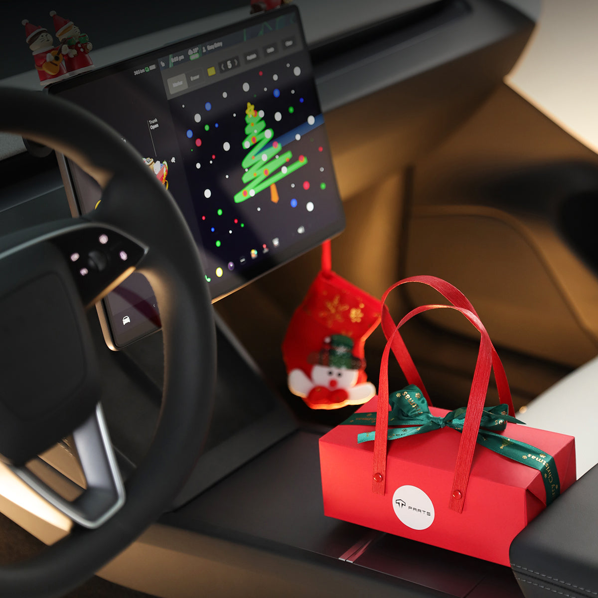 TaddonChristmas Decor Kit For Tesla
