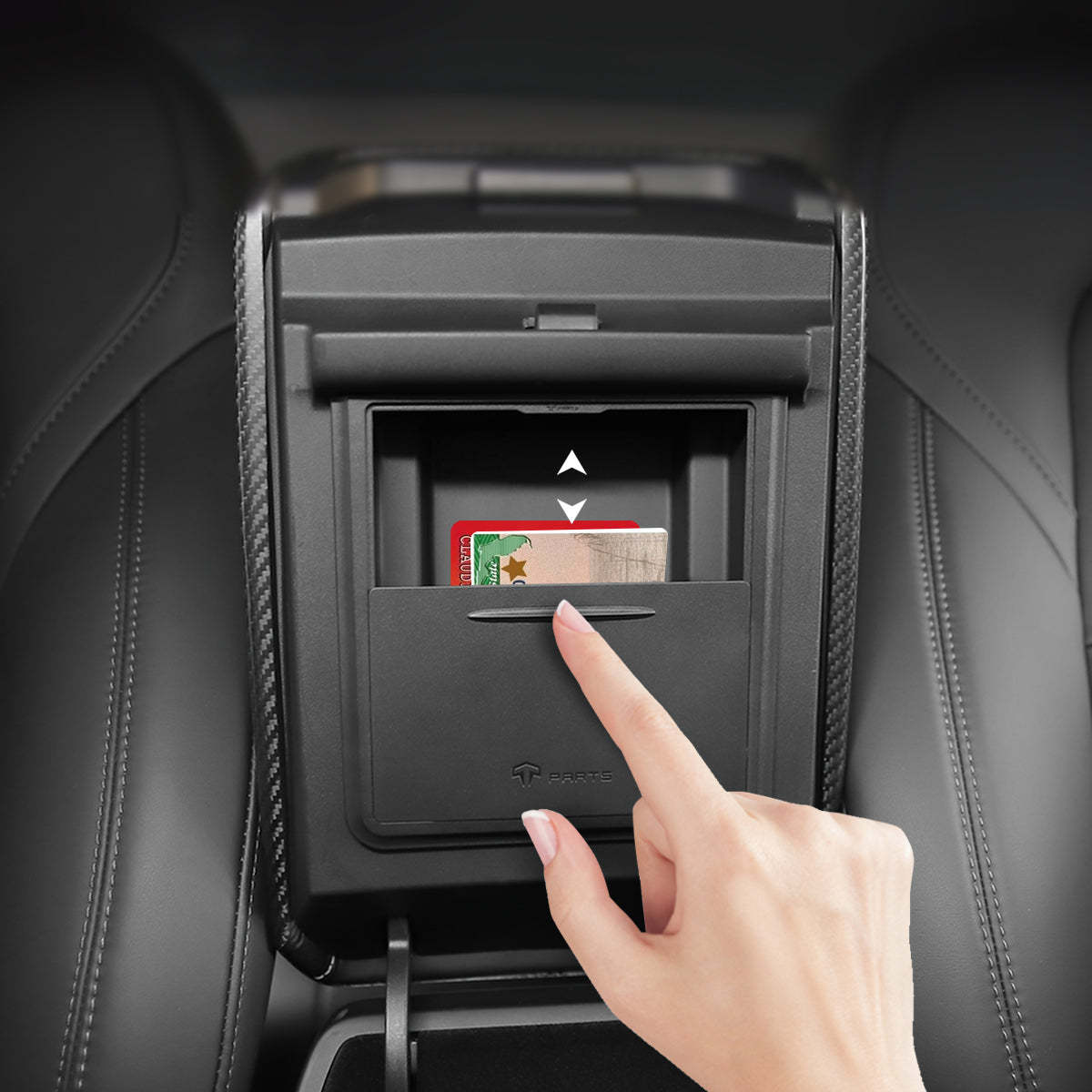 TaddonMagnetic Armrest Hidden Storage Compartment for Model 3 & Y