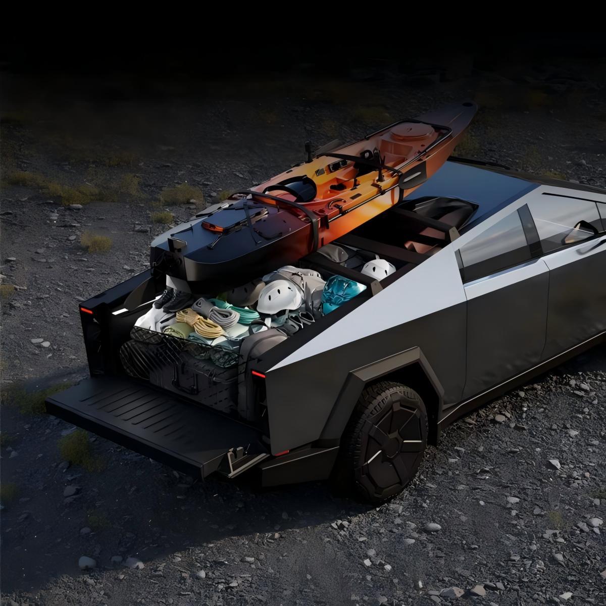 TaddonRear Bucket Fixed Mesh Pocket for Tesla Cybertruck