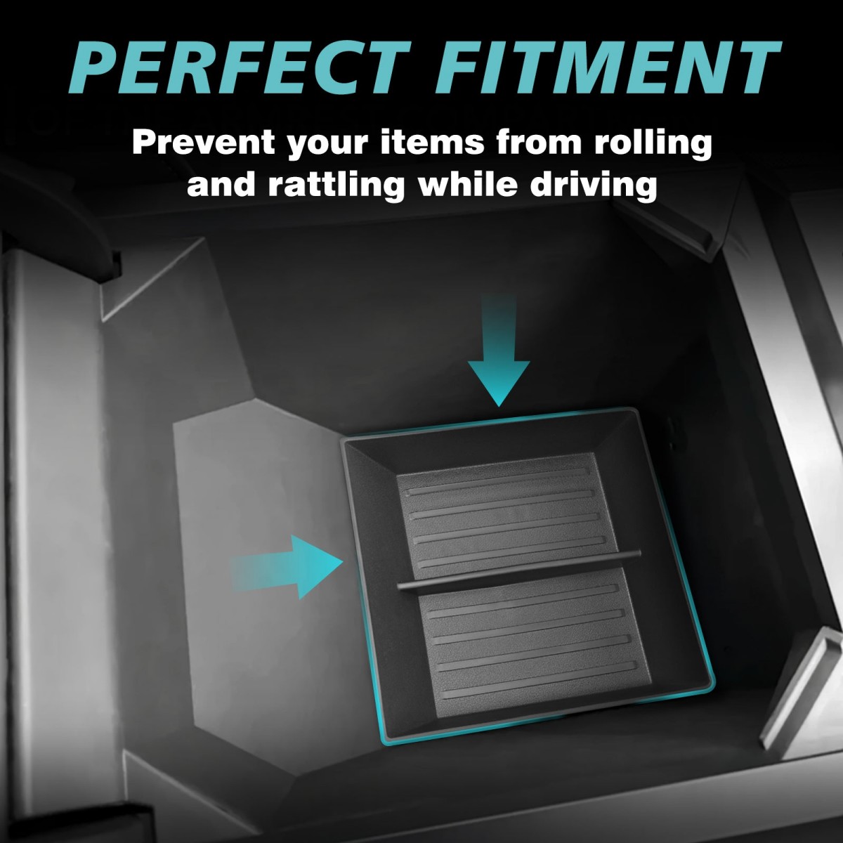 TaddonConsole Bottom TPE Tray for Tesla Cybertruck