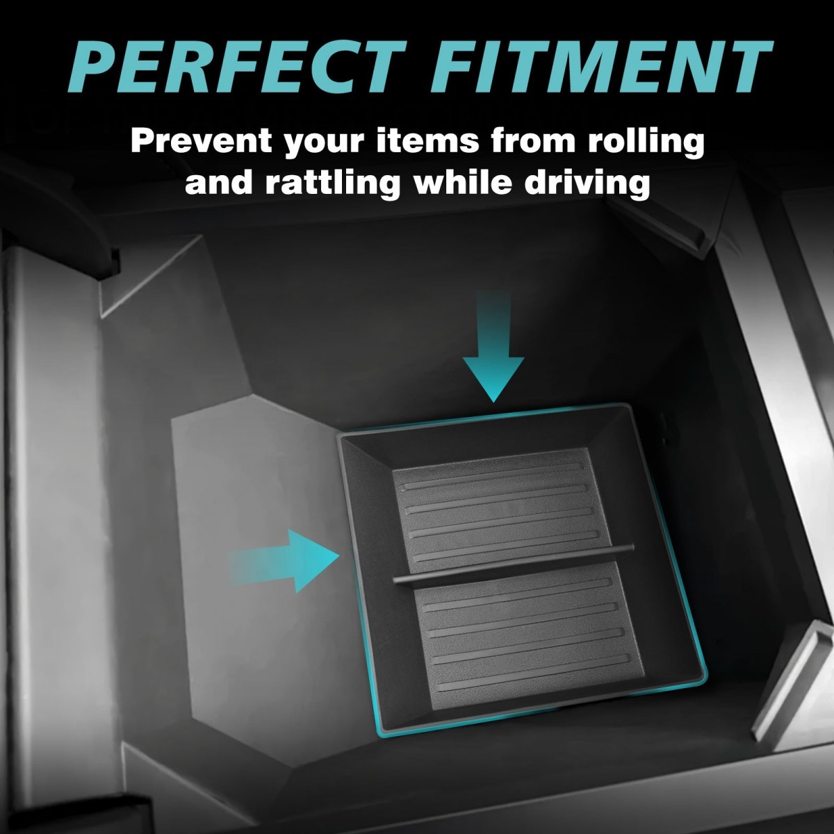 TaddonConsole Bottom TPE Tray for Tesla Cybertruck