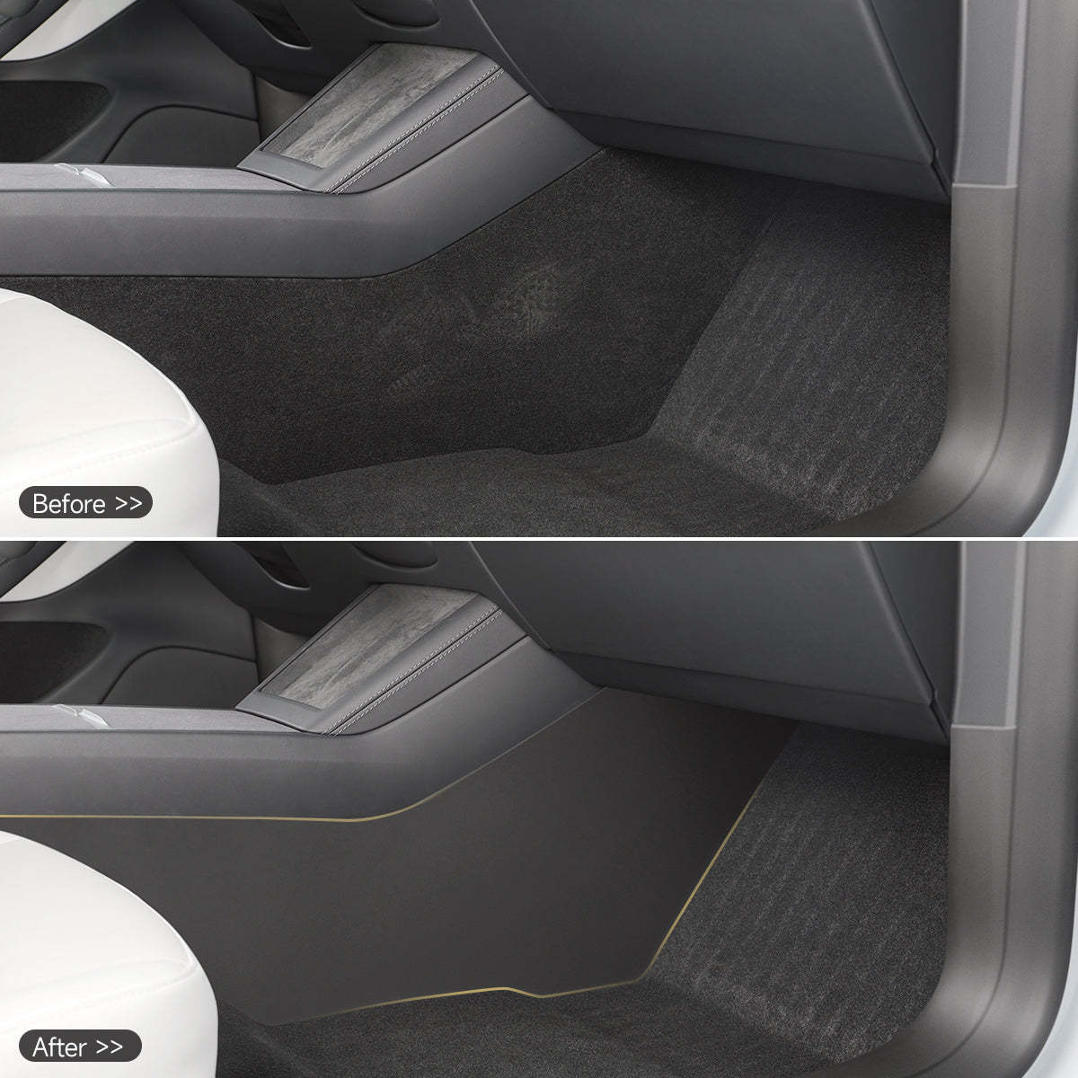 TaddonConsole Side Anti-Kick Pad for Tesla Model 3 Highland