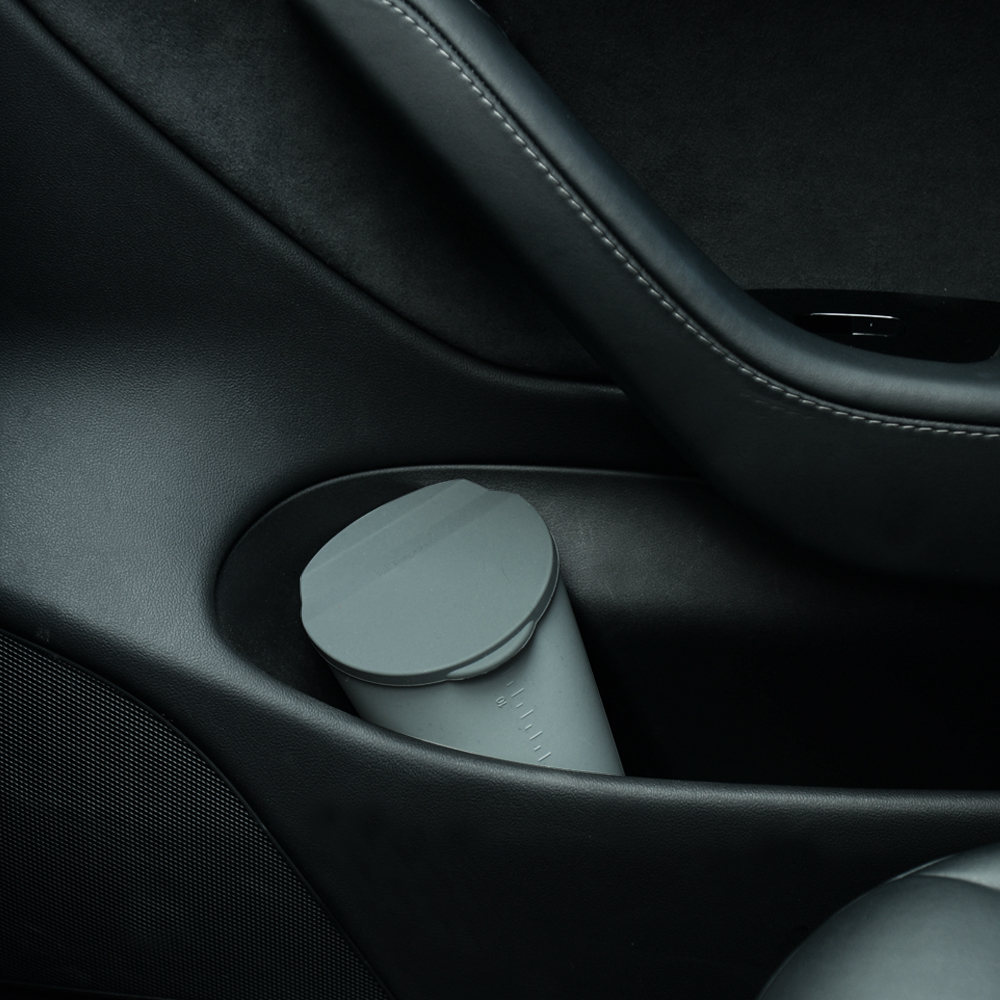 TaddonPortable Car Trash Bin with Lid – Center Console Organizer