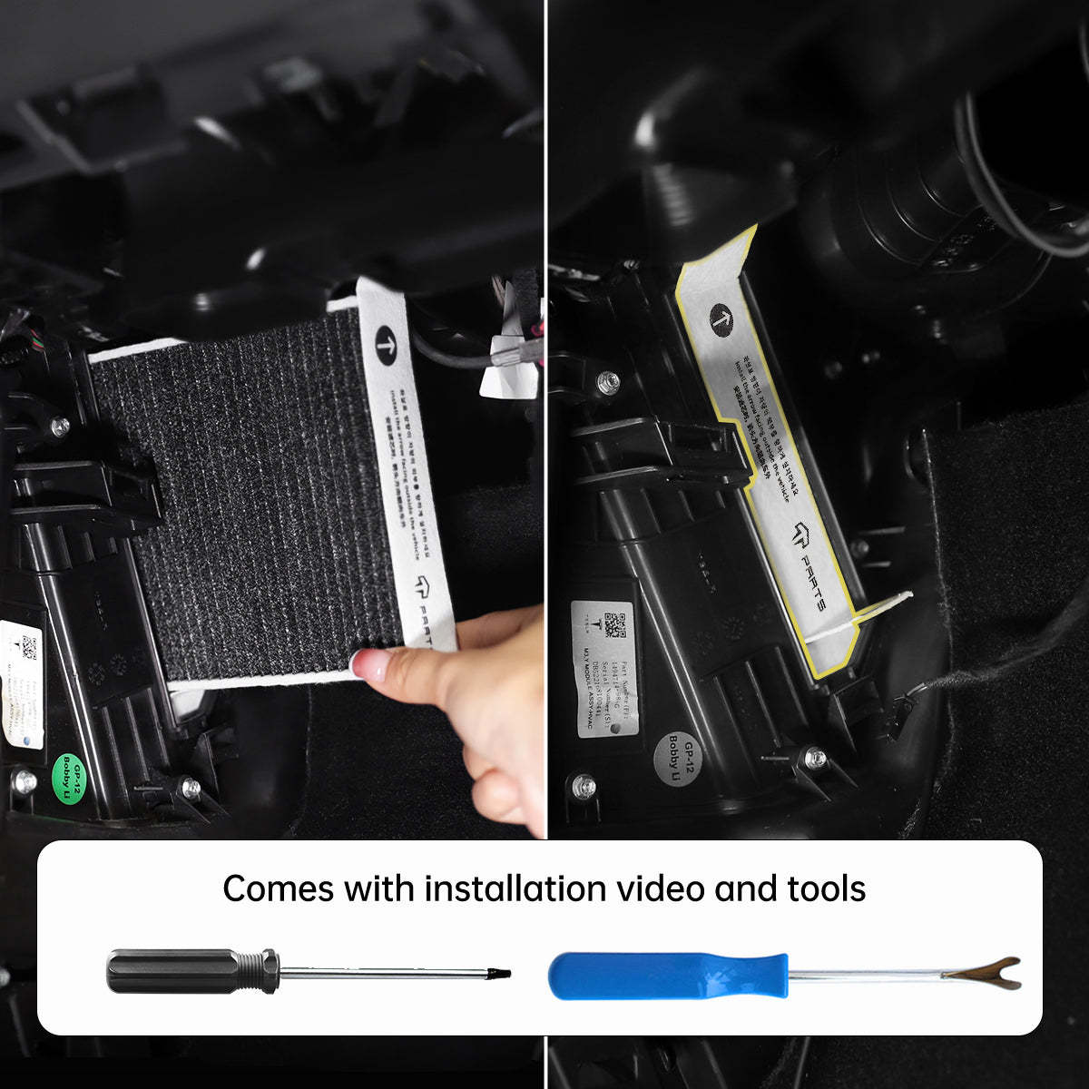 TaddonHEPA Activated Carbon Air Filter for Tesla Model 3 & Y