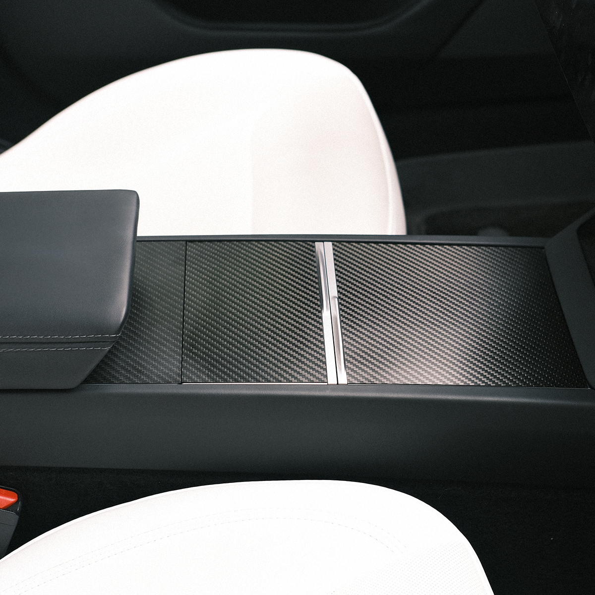 TaddonReal Carbon Fiber Console Cover for Model 3 Highland (2024)