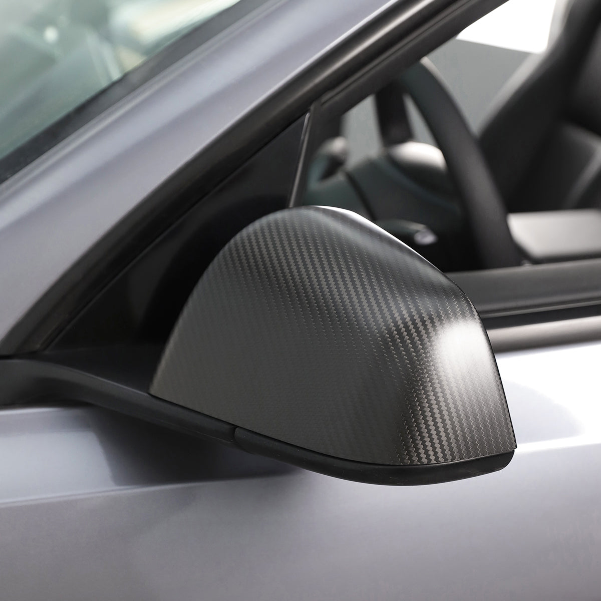 TaddonReal Carbon Fiber Side View Mirror Covers for Model 3 & Y