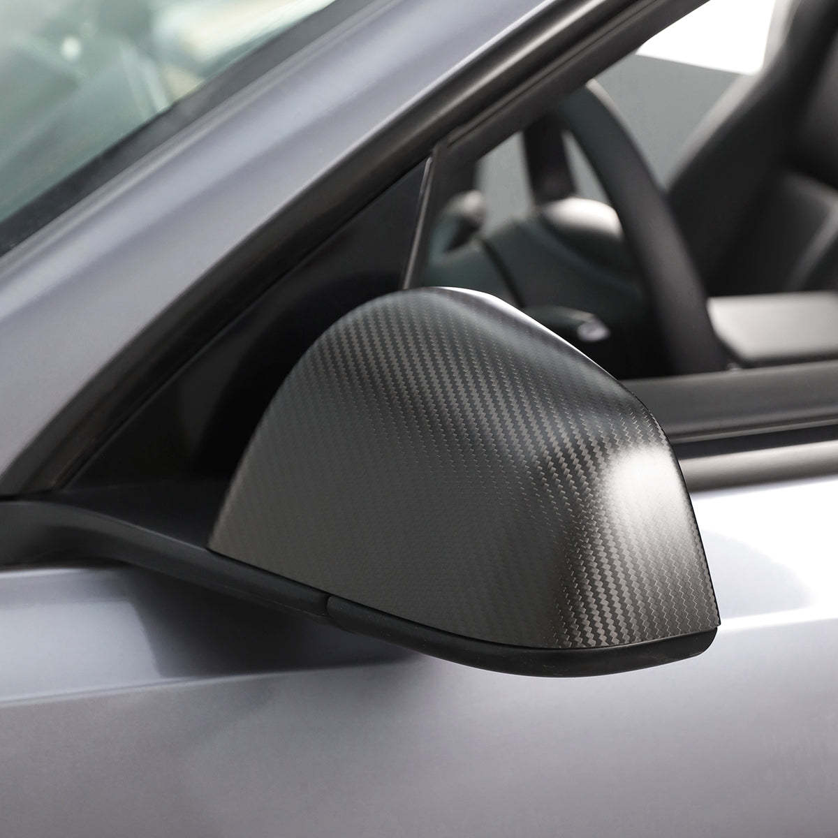 TaddonReal Carbon Fiber Side View Mirror Covers for Model 3 & Y