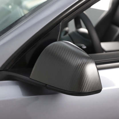 TaddonReal Carbon Fiber Side View Mirror Covers for Model 3 & Y