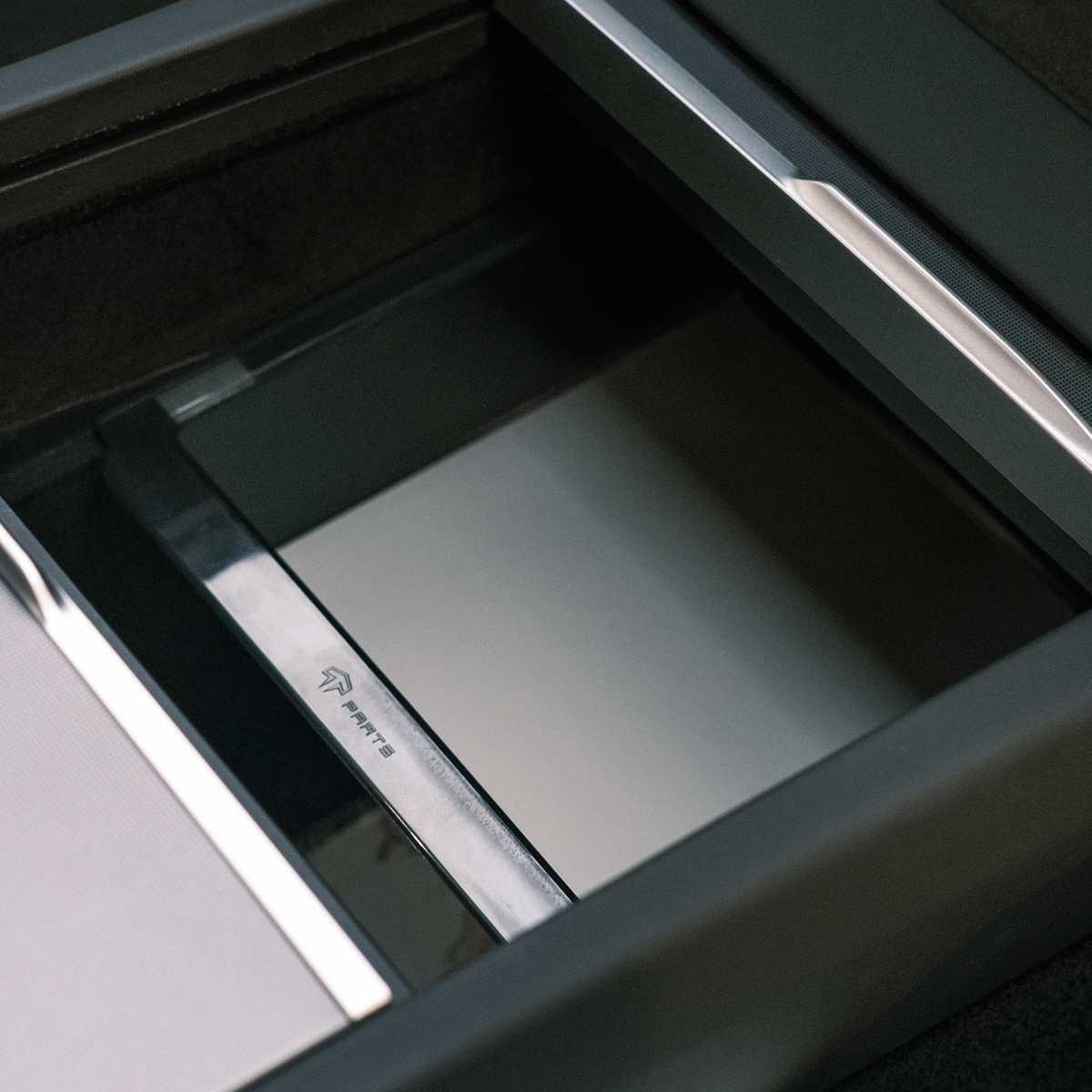 TaddonArmrest Clear Storage Box/Console Clear Storage Drawer for Tesla Model 3 Highland